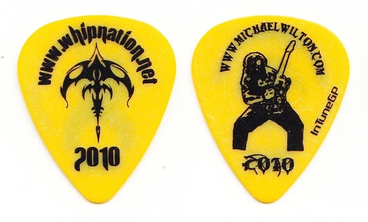 Queensryche Michael Wilton Signature Yellow Guitar Pick - 2010 Tour - Image 1 of 1
