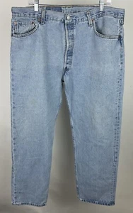 Vintage 90s LEVI’S 501 XX Jeans 36x34 ACTUAL Light Wash Denim Workwear USA Made - Bild 1 von 23