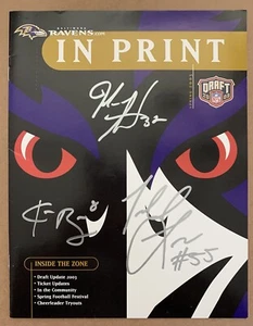 SUGGS BOLLER SMITH Auto Signed 2003 DRAFT CLASS Ravens IN PRINT Magazine LOOK ๐ - Picture 1 of 10