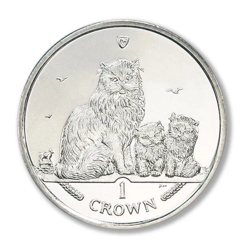 Isle Of Man Cat Coins Himalayan Kittens Crown 2005 BU Cover