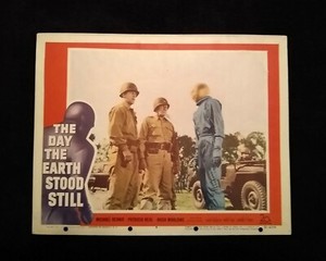 The Day The Earth Stood Still 1951 Lobby Card #4 Vintage Sci-Fi Michael Rennie