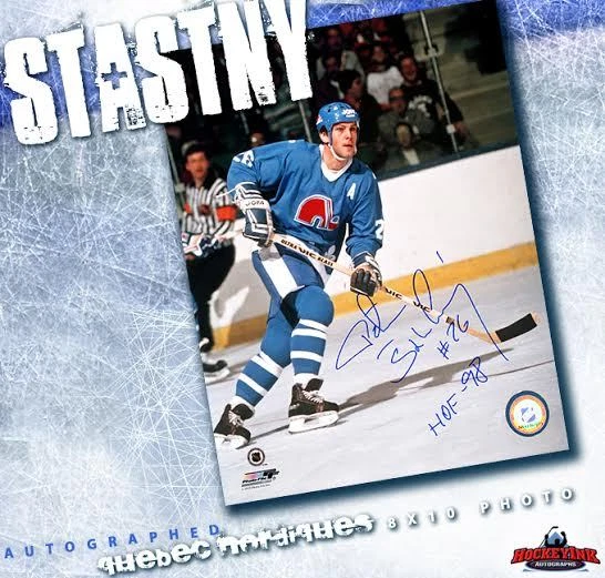 PETER STASTNY Signed Quebec Nordiques 8 X 10 - 70019 - Image 1 of 2