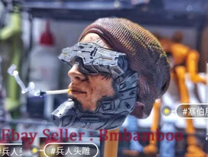 Cyberpunk 1/6 Action Figure 12" Military Head Statue Accessories Toys Model - Picture 1 of 17