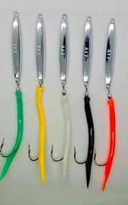 Plantilla de diamante Ava suave A17 tubo dividido cola jigging fundición agua salada 2 oz pesca - Imagen 1 de 6
