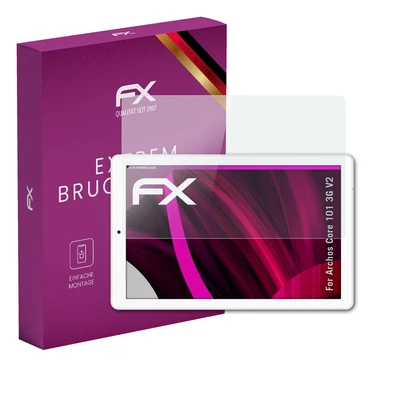 atFoliX Glasfolie für Archos Core 101 3G V2 Displayfolie 9H Schutzpanzer - Bild 1 von 4