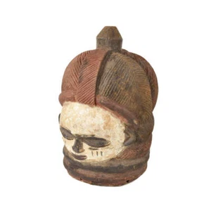 Máscara Casco Sociedad Mende Sowei Sande Liberia - Imagen 1 de 8