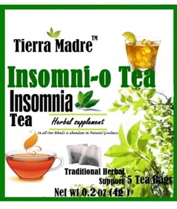 Tierra Madre ,Natural Herbal Tea Blend ,INSOMNIA TEA - SLEEP TEA Help Support - Picture 1 of 1