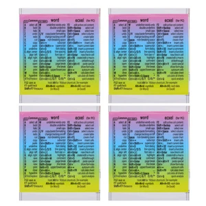 4 Sheets Key Stickers Keyboard Replacement Laptop Decal - Photo 1/12