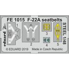 EduaFE1015 EDUARD FE1015 F-22A SEATBELTS STEEL (HASEGAWA) 1/48