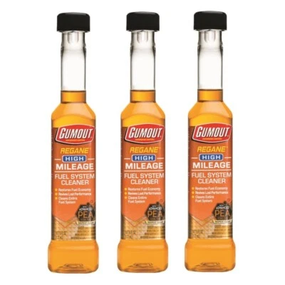 3~ Gumout Regane Gasoline High Mileage Fuel System Cleaner 6oz Treats 21 Gallons - Image 1 of 2