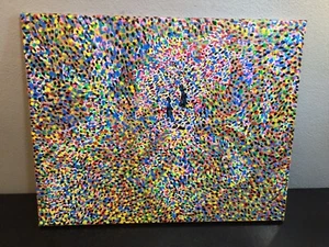 Michael the Artist DOT Painting 16" x 20" No. 179. Signed By Artist, Abstract - Picture 1 of 15