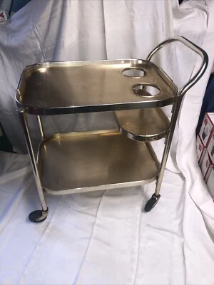 Carro de servir vintage hecho para Abercrombie & Fitch por Kaymet Co. Muy raro Foto 1 de 4