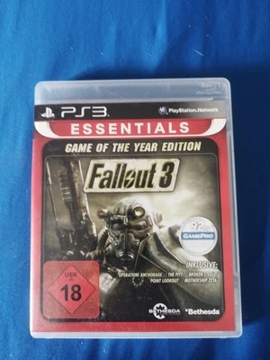 PS3 Spiel FALLOUT 3 GOTY Game Of The Year Edition USK 18 Top Zustand Deutsch  - Bild 1 von 4