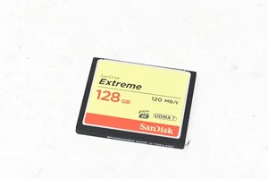 SanDisk Extreme 128GB CompactFlash (CF) Memory Card – 120MB/s – UDMA 7 (#A001) - Picture 1 of 3