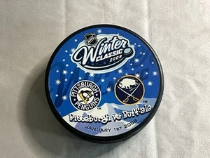 2008 Winter Classic Penguins Sabres Inglasco Official Licensed Puck - Picture 1 of 2