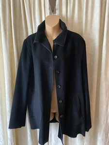 Vintage Giorgio Armani A Milano Borgonuovo 21 Black Lable Wool Jacket 46/10 - Picture 1 of 10