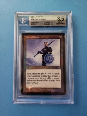 Coat Of Arms FOIL Vintage MTG Graded BGS QUAD 8.5! NM - MINT+!!! - Image 1 of 2