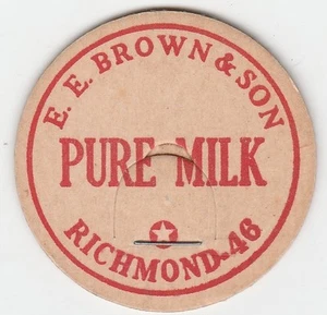 Vintage milk bottle cap "Pure Milk" lot c - Picture 1 of 2