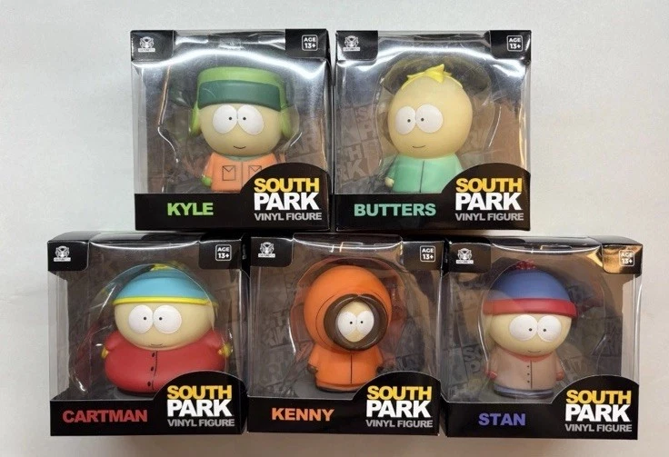 Juego de 5 figuras de vinilo South Park Cartman Stan Kyle Butters Kenny CultureFly Foto 1 de 1