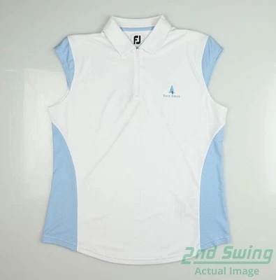 Nuevo polo sin mangas Footjoy grande L blanco con logotipo para mujer precio de venta sugerido por el fabricante 80 USD Foto 1 de 3
