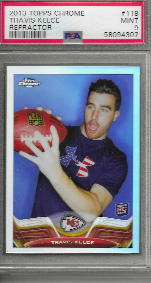 Topps Chrome 2013 - Travis Kelce #118 refractor (RC) PSA 9 Foto 1 de 1