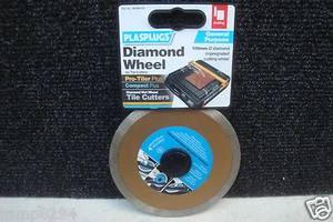 PLASPLUGS RDW110 110MM DIAMOND WET TILE CUTTING DISC PRO-TILER COMPACT PLUS - Picture 1 of 1