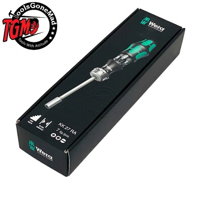Wera Ratchet Screwdriver Kraftform Kompakt Vario Bit Holder Set KK 27 RA - image 1 of 4