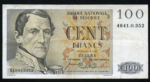 Belgium 100 Francs 1953 VF Condition !!! - Picture 1 of 2