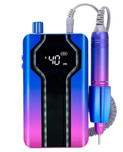 Professional Rechargeable Nail Drill File Machine 40000RPM Portable Electric US - Picture 1 of 4
