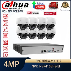 Dahua 8CH Security CCTV System 4MP Wizsense Starlight Dome IR IP Camera NVR Lot - Picture 1 of 25