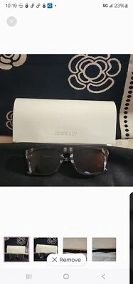 全新无标签 BURBERRY UNISEX 太阳镜带盒 — 第 1/4 张图片