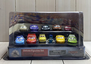 Disney Parks Exclusive Pixar Cars  Deluxe Figurine Set of 11 Cars New Sealed