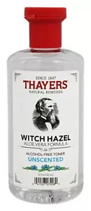Thayers Witch Hazel Alcohol-Free Toner UNSCENTED Aloe Vera Formula - 12 oz - Picture 1 of 2
