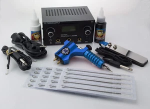 ROTARY START KOMPLETTSET SPITZEN 250 Teiliges Tattoo PROFI SET „Himera IV“ Blau - Bild 1 von 1
