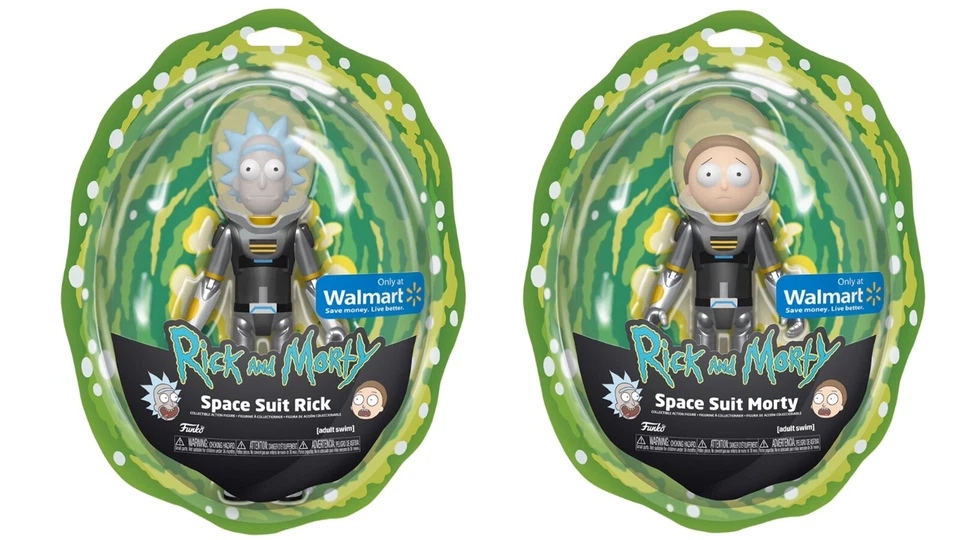 Space Suit Rick and Morty Action Figures by Funko 2 Pcs Walmart