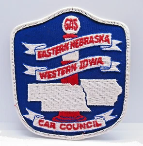 Eastern Nebraska Western Iowa Car Council - Gas Pump Globe Logo - Vintage Patch - Bild 1 von 6