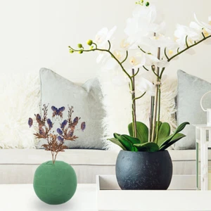 2 Pcs Flower Foam Ball Green Round Balls Mud DIY Floral - Picture 1 of 11