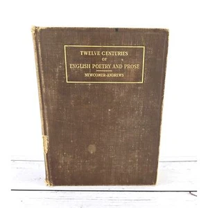 Antique Book - Twelve Centuries of English Poetry and Prose 1910 - Imagen 1 de 12