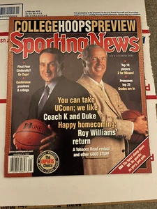 MIKE KRZYZEWSKI ROY WILLIAMS Sporting News Magazine Duke UNC No Label 2003 Rare - Picture 1 of 1
