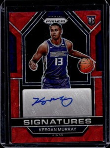 2022-23 Prizm Keegan Murray Red Choice Prizm Rookie Signatures RC Auto #RSI-KMU