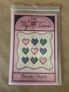 My Time Pieceful Hearts Small 13" x 14" Quilt - Picture 1 of 2