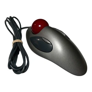 Logitech Trackman USB mouse T-BC21 810-000767 Optical Marble Silver (D9) - Picture 1 of 5