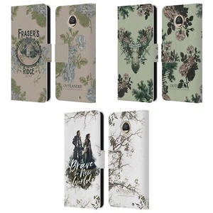 OFFICIAL OUTLANDER COMPOSED GRAPHICS LEATHER BOOK CASE FOR MOTOROLA PHONES - Picture 1 of 9