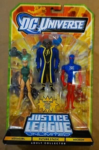 DC Universe Liga de la Justicia Ilimitado Paquete de 3 Aquagirl Future Micron Estático - Imagen 1 de 4