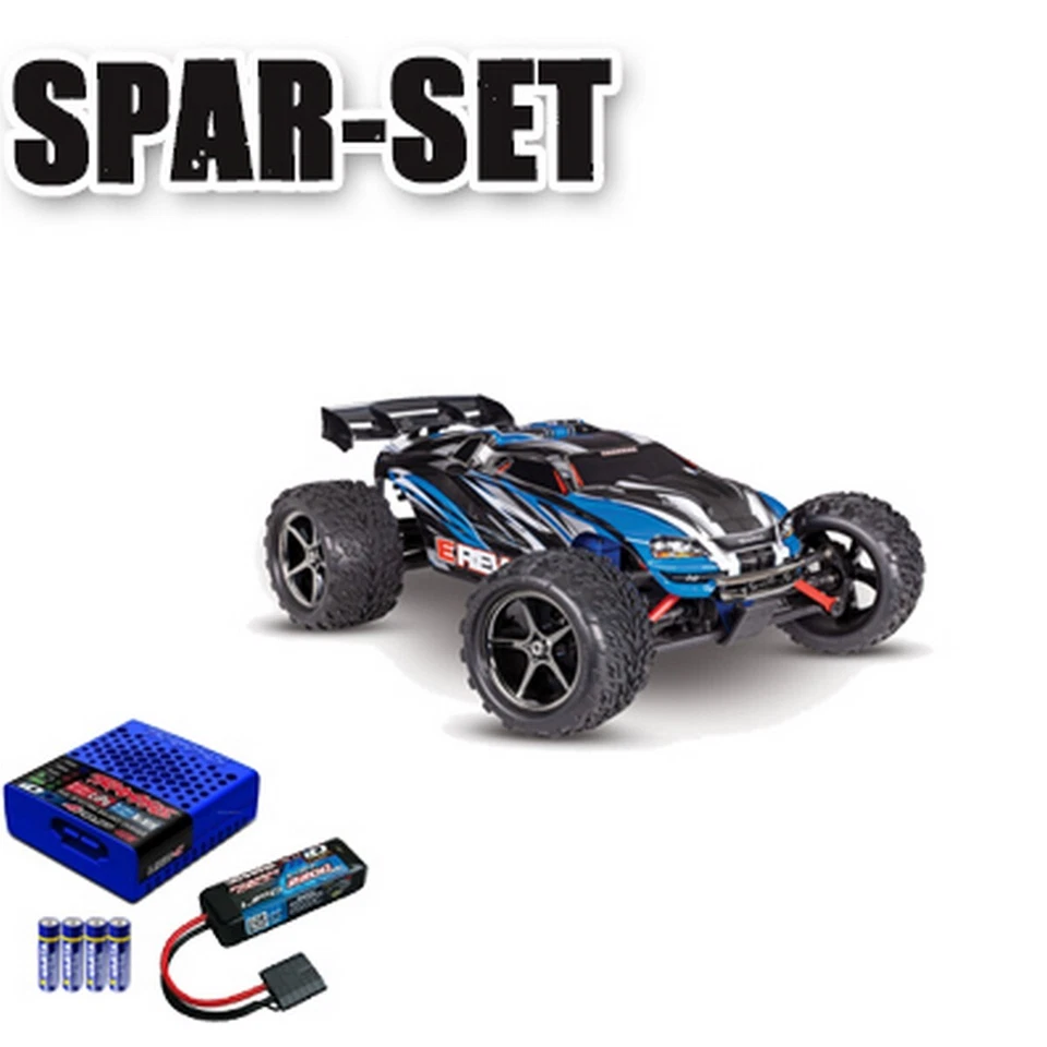 Traxxas 71054-8 E-Revo 1:16 brushed Monster-Truck RTR - Spar Set 2S Lipo Set - Bild 1 von 1