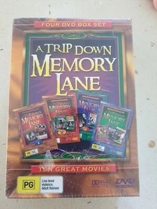 A TRIP DOWN MEMORY LANE (FOUR DVD BOXSET) TEN GREAT MOVIES NEW+SEALED - Picture 1 of 3