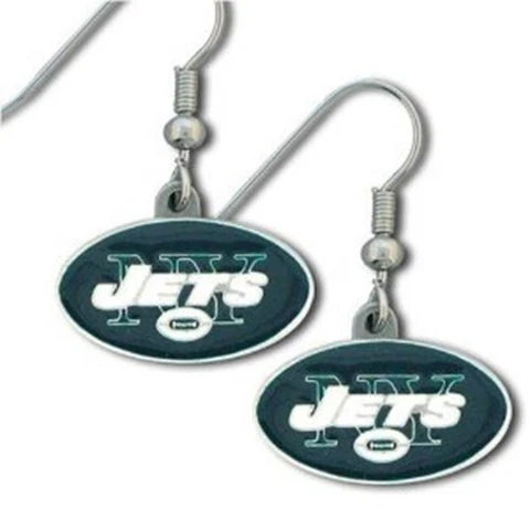 NY Jets Dangle Earrings NFL Licensed Cover