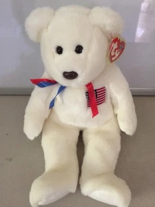 TY Libearty Teddy Bear Beanie Buddies 2000 Stuffed plush - Picture 1 of 7