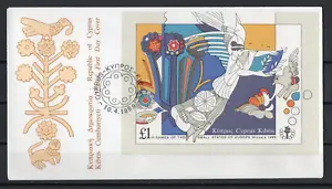[0995] Cyprus 10/4/1989 3rd Small European States Games M/Sheet Official FDC. - Picture 1 of 1