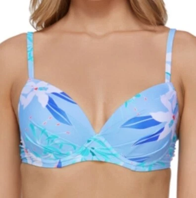 Raisins Women’s Floral Underwire Bikini Top, Moonshadow, Small, $42 - Image 1 of 4